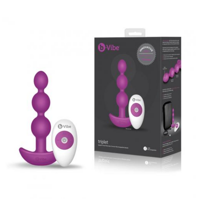 b-Vibe Triplet Anal Beads 無線搖控震動器