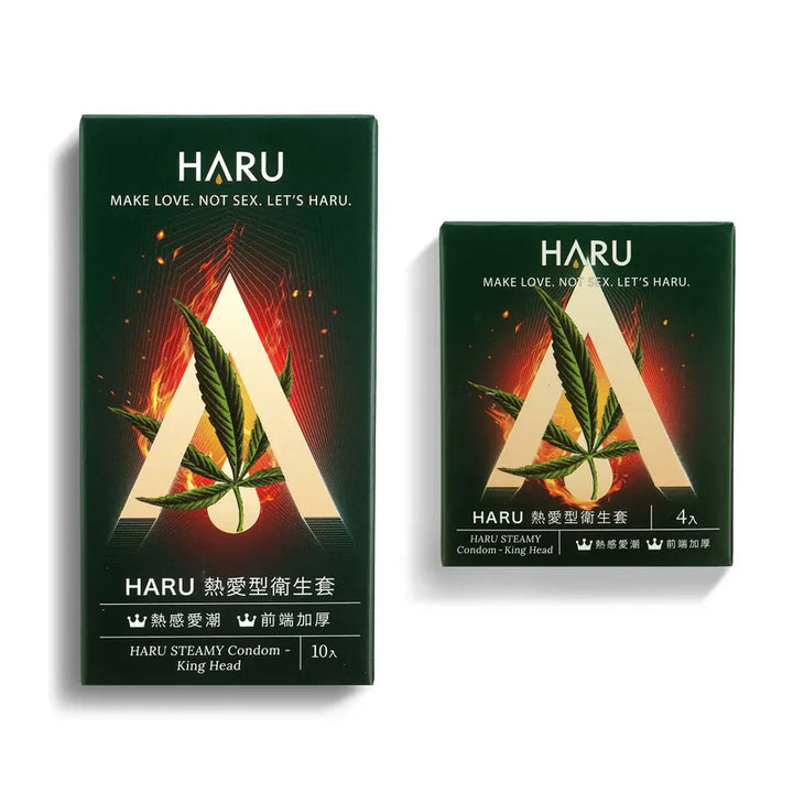 HARU STEAMY 熱愛持久型安全套 KING HEAD 10片