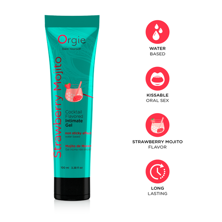 Orgie-LUBE TUBE COCKTAIL STRAWBERRY MOJITO 潤滑液100ML