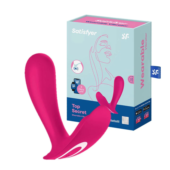 Satisfyer Top Secret 穿戴式振動器- 粉紅色