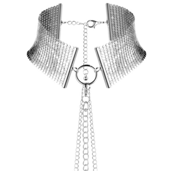 Bijoux Desir Metallique Mesh Collar -銀色