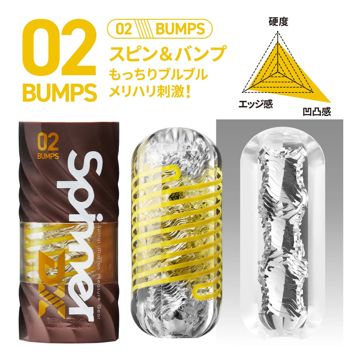 TENGA Spinner DX 02 BUMPS 蛇龍卷