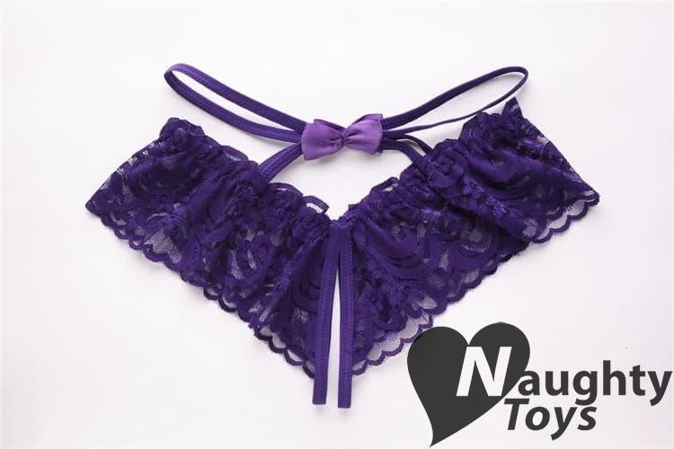 Naughty Clothes NT-001 蕾絲絲帶內褲 情趣內衣