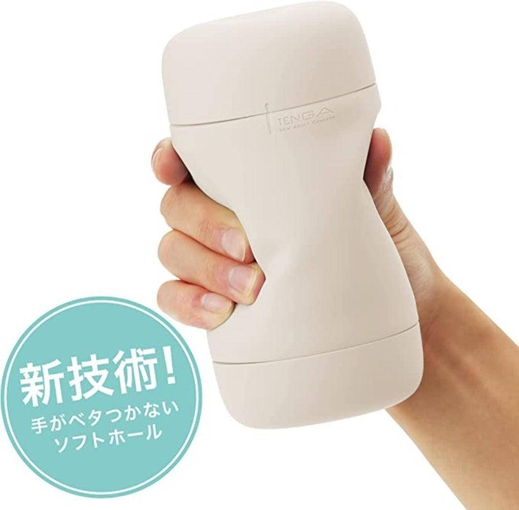 TENGA Puffy Sugar White-003 可重複使用柔軟飛機杯 白色