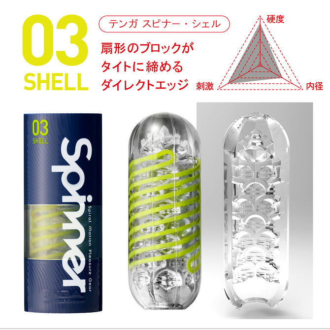 TENGA SPINNER 03 SHELL 高刺激度飛機杯